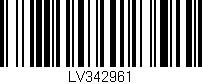 Código de barras (EAN, GTIN, SKU, ISBN): 'LV342961'