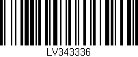 Código de barras (EAN, GTIN, SKU, ISBN): 'LV343336'
