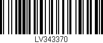 Código de barras (EAN, GTIN, SKU, ISBN): 'LV343370'