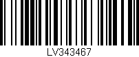 Código de barras (EAN, GTIN, SKU, ISBN): 'LV343467'