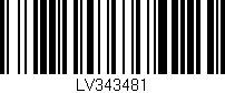 Código de barras (EAN, GTIN, SKU, ISBN): 'LV343481'