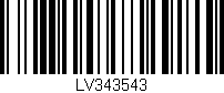 Código de barras (EAN, GTIN, SKU, ISBN): 'LV343543'