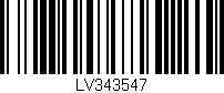 Código de barras (EAN, GTIN, SKU, ISBN): 'LV343547'