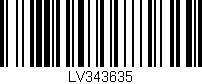 Código de barras (EAN, GTIN, SKU, ISBN): 'LV343635'