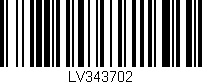 Código de barras (EAN, GTIN, SKU, ISBN): 'LV343702'