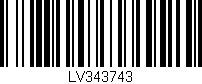 Código de barras (EAN, GTIN, SKU, ISBN): 'LV343743'