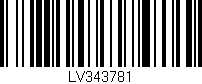 Código de barras (EAN, GTIN, SKU, ISBN): 'LV343781'