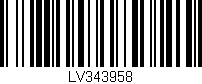 Código de barras (EAN, GTIN, SKU, ISBN): 'LV343958'