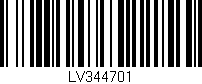 Código de barras (EAN, GTIN, SKU, ISBN): 'LV344701'