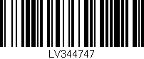 Código de barras (EAN, GTIN, SKU, ISBN): 'LV344747'