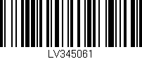 Código de barras (EAN, GTIN, SKU, ISBN): 'LV345061'