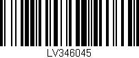 Código de barras (EAN, GTIN, SKU, ISBN): 'LV346045'