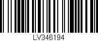 Código de barras (EAN, GTIN, SKU, ISBN): 'LV346194'