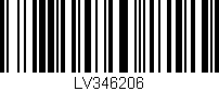Código de barras (EAN, GTIN, SKU, ISBN): 'LV346206'