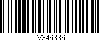 Código de barras (EAN, GTIN, SKU, ISBN): 'LV346336'