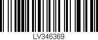 Código de barras (EAN, GTIN, SKU, ISBN): 'LV346369'