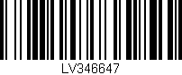 Código de barras (EAN, GTIN, SKU, ISBN): 'LV346647'