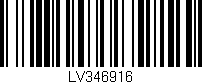 Código de barras (EAN, GTIN, SKU, ISBN): 'LV346916'