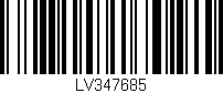 Código de barras (EAN, GTIN, SKU, ISBN): 'LV347685'