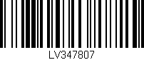 Código de barras (EAN, GTIN, SKU, ISBN): 'LV347807'