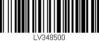 Código de barras (EAN, GTIN, SKU, ISBN): 'LV348500'