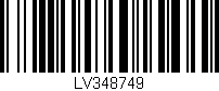 Código de barras (EAN, GTIN, SKU, ISBN): 'LV348749'