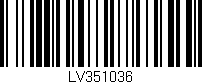 Código de barras (EAN, GTIN, SKU, ISBN): 'LV351036'