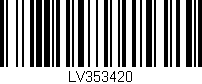 Código de barras (EAN, GTIN, SKU, ISBN): 'LV353420'