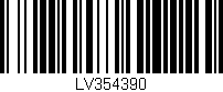 Código de barras (EAN, GTIN, SKU, ISBN): 'LV354390'