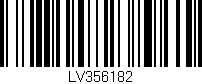 Código de barras (EAN, GTIN, SKU, ISBN): 'LV356182'