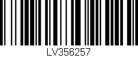 Código de barras (EAN, GTIN, SKU, ISBN): 'LV356257'