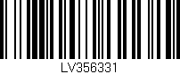 Código de barras (EAN, GTIN, SKU, ISBN): 'LV356331'