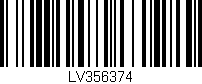 Código de barras (EAN, GTIN, SKU, ISBN): 'LV356374'