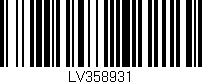 Código de barras (EAN, GTIN, SKU, ISBN): 'LV358931'