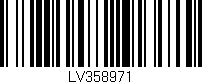Código de barras (EAN, GTIN, SKU, ISBN): 'LV358971'