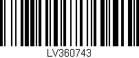 Código de barras (EAN, GTIN, SKU, ISBN): 'LV360743'