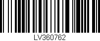 Código de barras (EAN, GTIN, SKU, ISBN): 'LV360762'