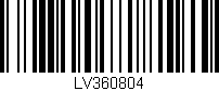 Código de barras (EAN, GTIN, SKU, ISBN): 'LV360804'