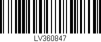 Código de barras (EAN, GTIN, SKU, ISBN): 'LV360847'