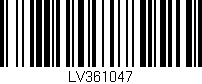 Código de barras (EAN, GTIN, SKU, ISBN): 'LV361047'