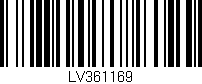 Código de barras (EAN, GTIN, SKU, ISBN): 'LV361169'