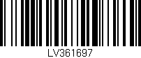 Código de barras (EAN, GTIN, SKU, ISBN): 'LV361697'