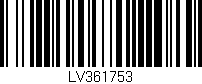 Código de barras (EAN, GTIN, SKU, ISBN): 'LV361753'
