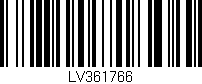 Código de barras (EAN, GTIN, SKU, ISBN): 'LV361766'