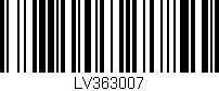 Código de barras (EAN, GTIN, SKU, ISBN): 'LV363007'