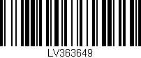 Código de barras (EAN, GTIN, SKU, ISBN): 'LV363649'