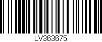 Código de barras (EAN, GTIN, SKU, ISBN): 'LV363675'