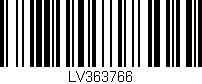 Código de barras (EAN, GTIN, SKU, ISBN): 'LV363766'