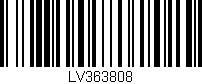 Código de barras (EAN, GTIN, SKU, ISBN): 'LV363808'