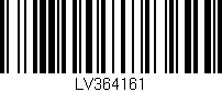 Código de barras (EAN, GTIN, SKU, ISBN): 'LV364161'